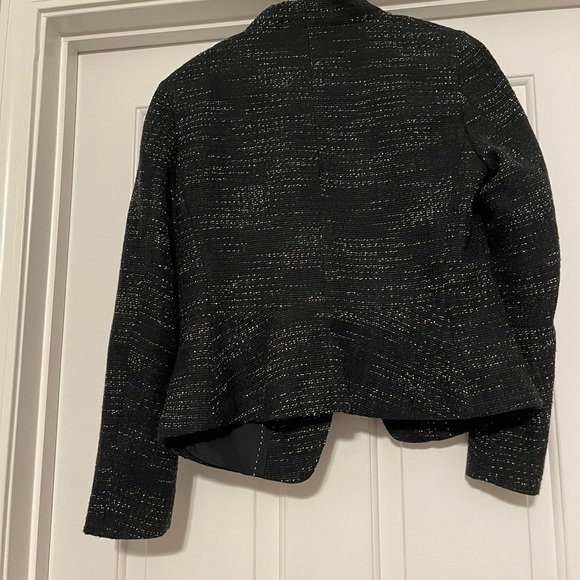 LOFT Women's Textured Black Blazer - Picture 2 of 2